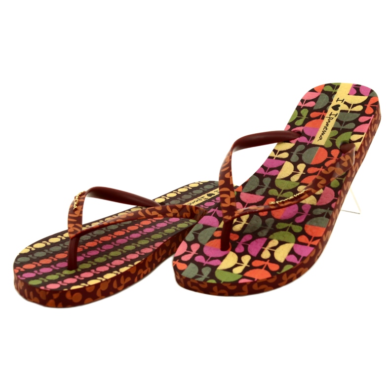 Women's Sem Igual Pop Ipanema Flip Flights 26627 25903 brun 2