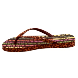 Women's Sem Igual Pop Ipanema Flip Flights 26627 25903 brun 1