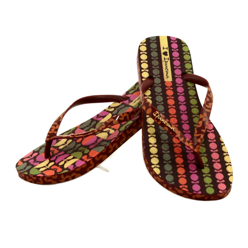 Women's Sem Igual Pop Ipanema Flip Flights 26627 25903 brun 4