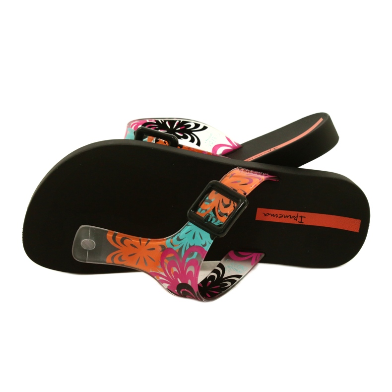 Ipanema 26721 26208 Svarta fritidsdamtofflor blå orange rosa 4