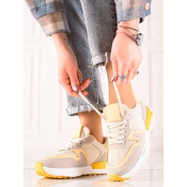 TRENDI Sportskor beige 1