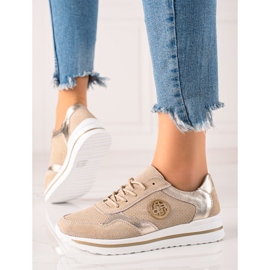 Filippo Beige läder sneakers 2