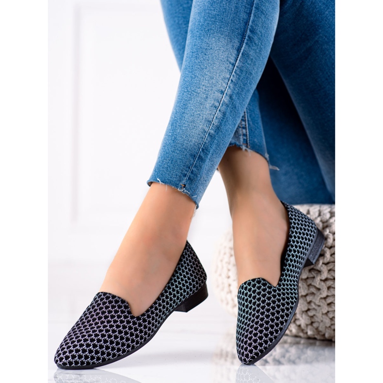 TRENDI Klassiska Lords med mönster svart 1