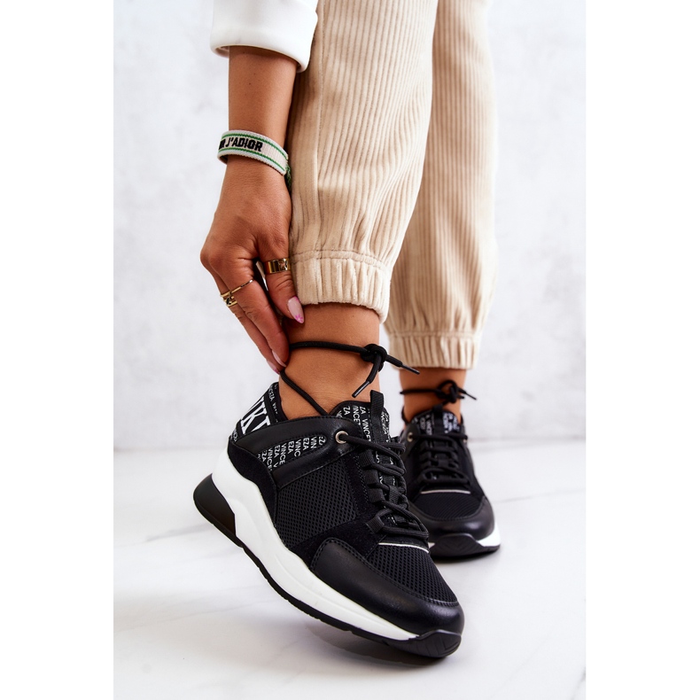 Vinceza Sportskor Sneakers På Wedge Svart Lorey 1