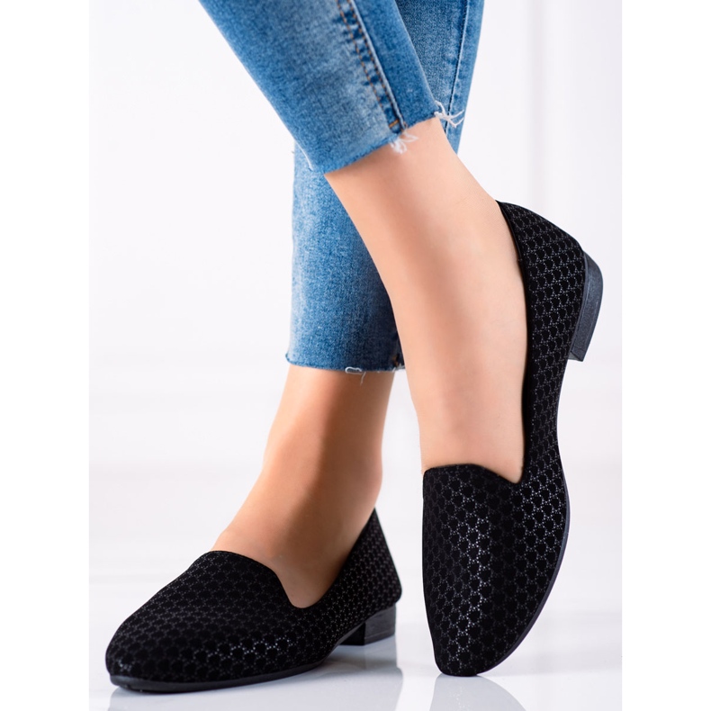 TRENDI Klassiska Lords med mönster svart 1