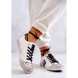 Sneakers för kvinnor Big Star JJ274350 Vita och svarta sneakers 2