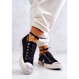 Damsneakers Sneakers Big Star JJ274354 Svart-Vit 2