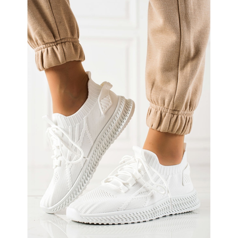 Trendiga sportskor vit 2