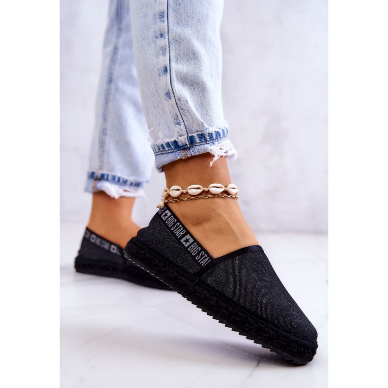 Slip-on espadrillor Big Star JJ274878 Svart 2