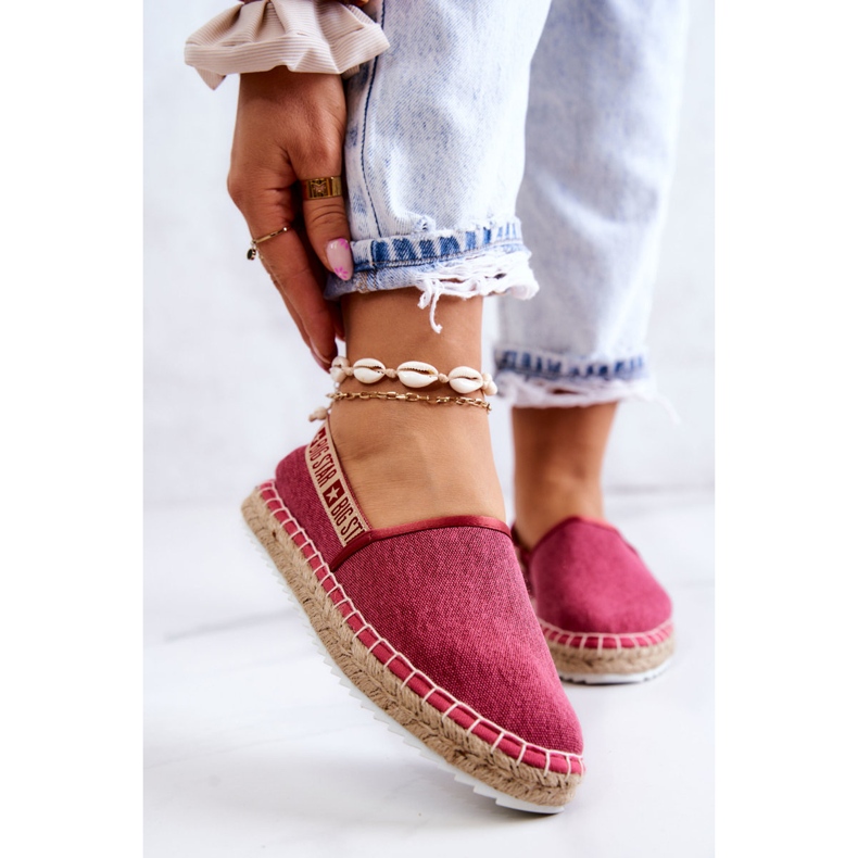 Slip-on espadrillor Big Star JJ274880 Mörk rosa 1