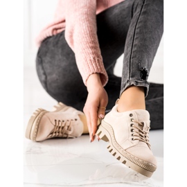 S. BARSKI S.BARSKI Plattformsskor beige 2