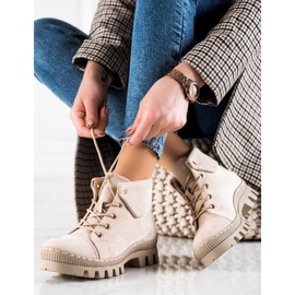 Beżowe trapers av S. Barski beige 1