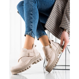 S. BARSKI S.BARSKI kardborrstövel beige 1