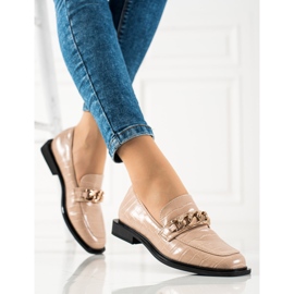 S. BARSKI Eleganta S.BARSKI mockasiner beige 2