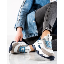 Sneakers för damer Big Star JJ274580 vit blå mångfärgad 2