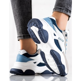 Sneakers för damer Big Star JJ274580 vit blå mångfärgad 1