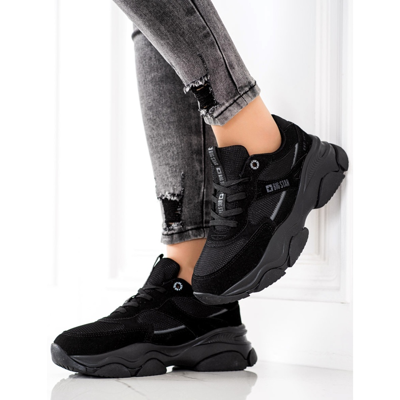 Sneakers för damer Big Star JJ274578 svart 1