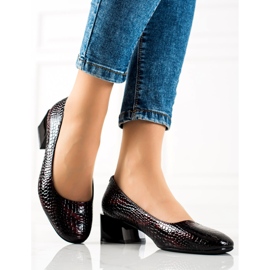 Casual Sergio Leone pumps svart röd 1