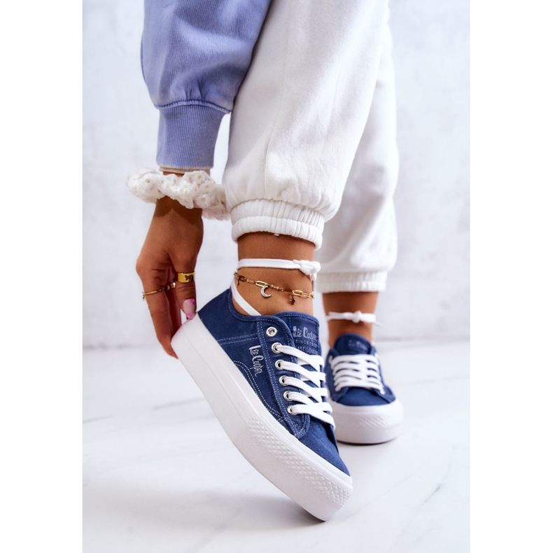 Lee Cooper LCW-22-31-0834L Blå Sneakers för dam 2