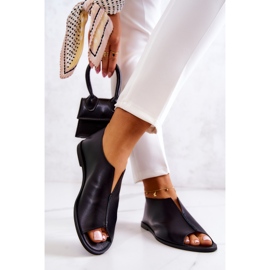 Läderskor med dragkedja Nicole 2718/001 Svart 2