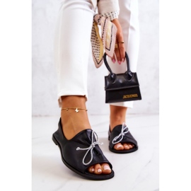 Läder Ballerinas dam Nicole 2660/001 Svart 2