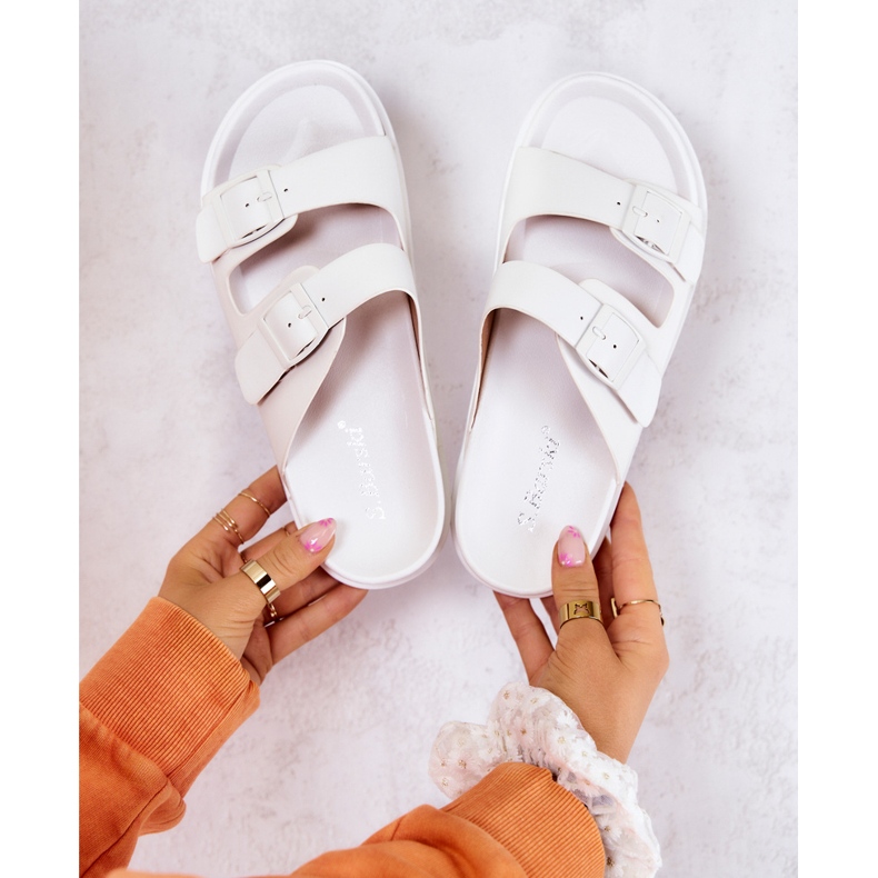 S.Barski Vita Corina gummitofflor med spänne 1