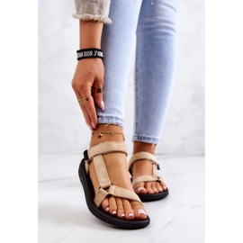 PM1 Sportsandaler i mocka dam Beige Harris 1