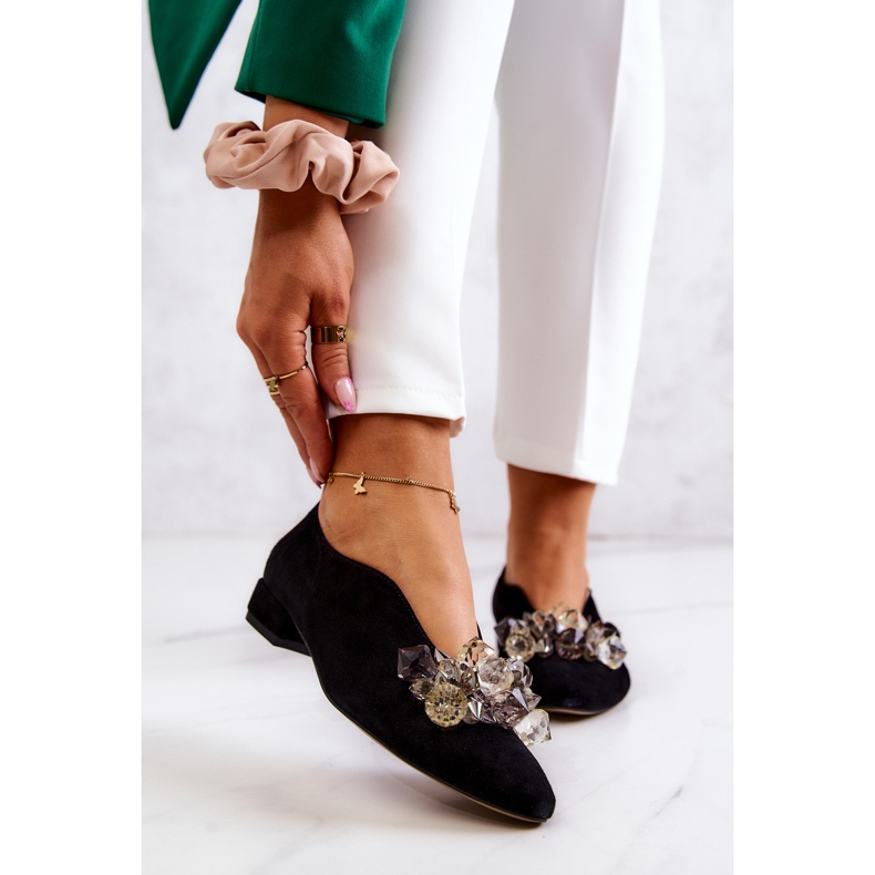 PA2 Eleganta mockaskor med svart McQueen-dekoration 1