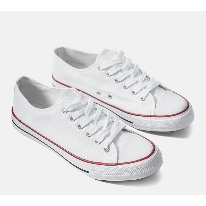 Viktor vita sneakers för män 1