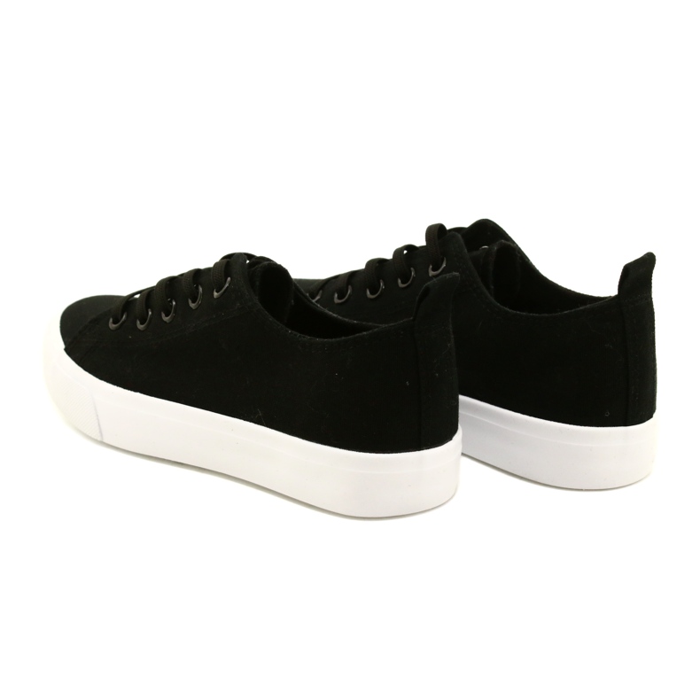 Barns svarta bundna klassiska atletico wy20761 sneakers 5