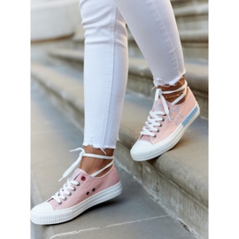 Låga sneakers för kvinnor Big Star JJ274385 Rosa 2