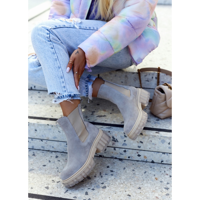 Lemar Mocka damstövlar ljusgrå Kennel 2