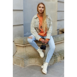 S.Barski Damsneakers, stövlar, ljusbeige Larina 1