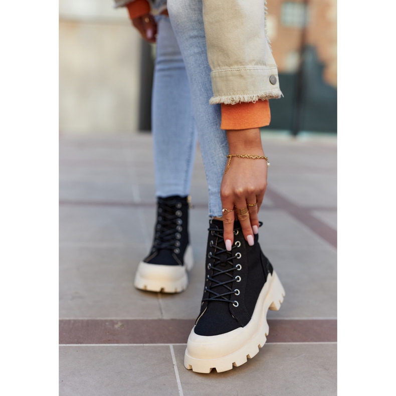S.Barski Damsneakers Svarta Larina Boots 2