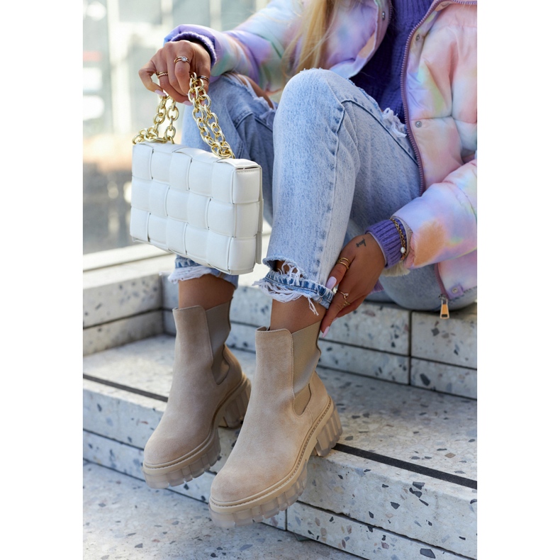 Lemar Mockastövlar för kvinnor Ljus beige Kennel 2