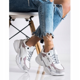 Dam Sneakers Big Star HH274255 beige vit 2