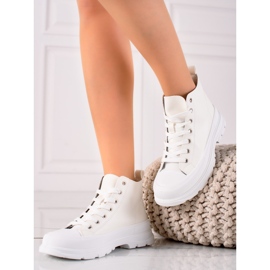 Forever Folie Trendiga höga sneakers vit 2