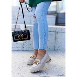 PA2 Dam Loafers Läder Loafers Beige Mollie 1