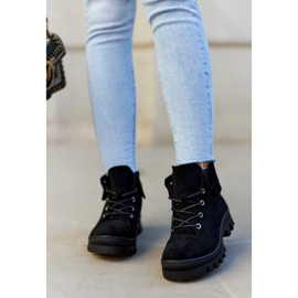 S.Barski Mockastövlar Tied Black Dalles svart 1