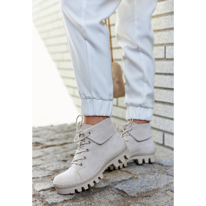 S.Barski Mockastövlar Knyt Ljusgrå Dalles 1