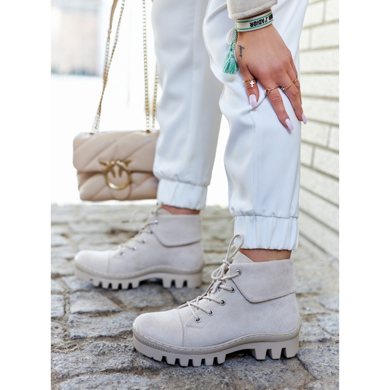 S.Barski Mockastövlar Knyt Ljusgrå Dalles 2