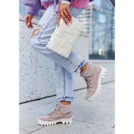 S.Barski Stövlar i mocka Knyt Ljuslila Dalles purpur 1