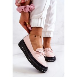 Vinceza Damläder Loafers Rosa Cannes 1