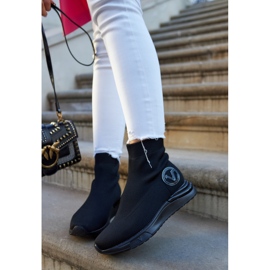 Vinceza Svarta sportstrumpor för damer Runaway 1