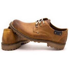 Olivier Herrskor 812MP röda ankelboots i läder brun orange 4