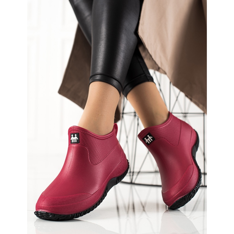 TRENDI Låga röda galoscher 1