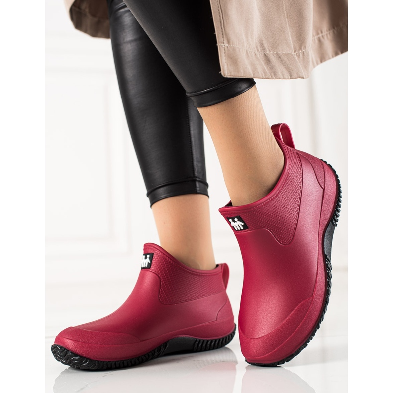 TRENDI Låga röda galoscher 2