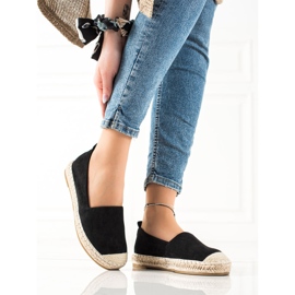 Bestelle Svart mocka Espadrilles 2