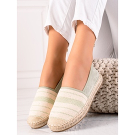 Anesia Paris Casual Espadrilles beige grön 1
