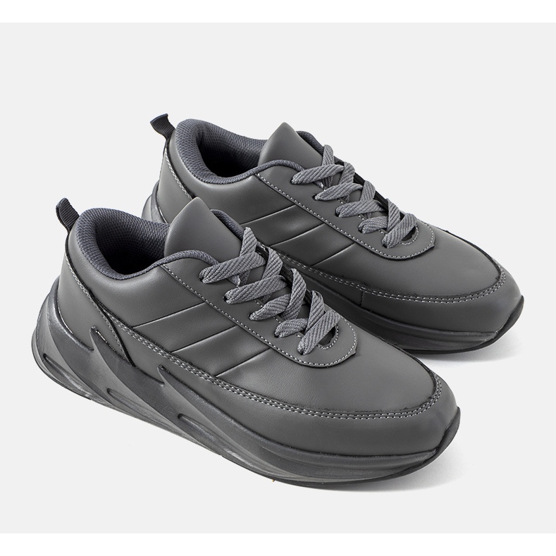 Grå Duley sneakers för män 1